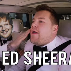 Ed Sheeran is eindbaas in Carpool Karaoke